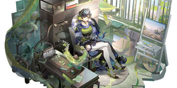 物华弥新茶叶生产画角色介绍