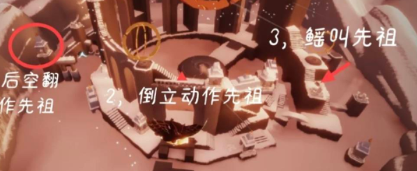 光遇霞谷倒立先祖