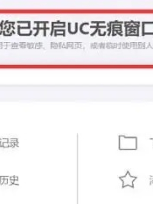 UC浏览器怎么设置无痕模式